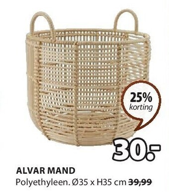 Jysk Alvar mand aanbieding
