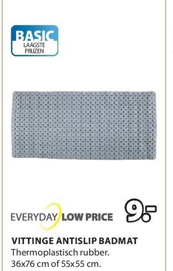 Jysk Vittinge antislip badmat aanbieding