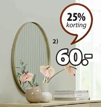 Jysk Marstal spiegel aanbieding