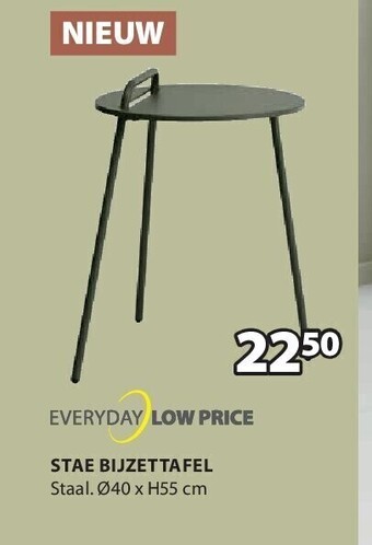 Jysk Stae bijzettafel aanbieding