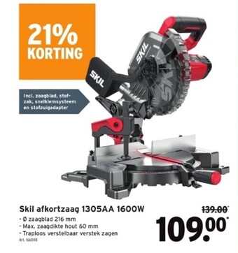 GAMMA Skil afkortzaag 1305aa 1600w aanbieding