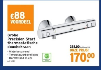 GAMMA Grohe precision start thermostatische douchekraan aanbieding