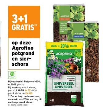 GAMMA Potgrond 40 l + 20% gratis aanbieding