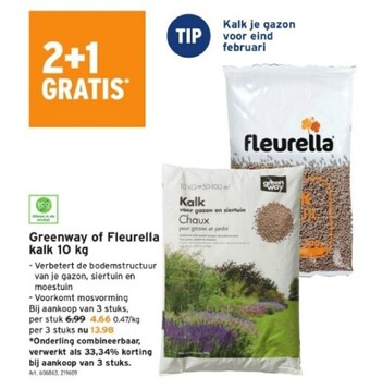 GAMMA Greenway of fleurella kalk 10 kg aanbieding