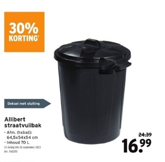 GAMMA Allibert straatvuilbak aanbieding
