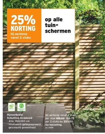 GAMMA Schutting andalusie aanbieding