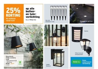 GAMMA Philips wandlamp virga aanbieding
