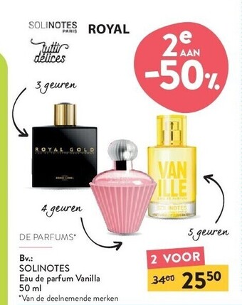 Di Solinotes eau de parfum vanilla 50 ml aanbieding