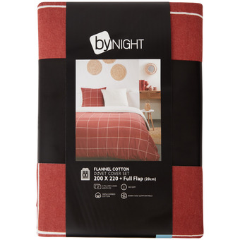 Bynight flanel dekbedovertrek