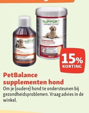Maxi Zoo Petbalance supplementen hond aanbieding