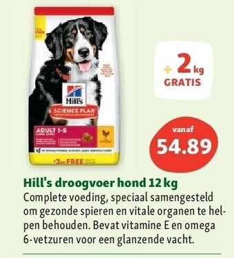 Maxi Zoo Hill's droogvoer hond 12 kg aanbieding