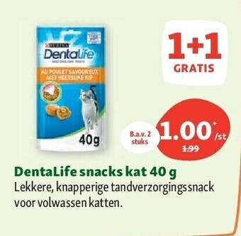Maxi Zoo Dentalife snacks kat 40 g aanbieding