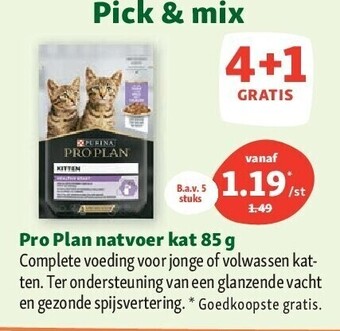 Maxi Zoo Pro plan natvoer kat 85 g aanbieding