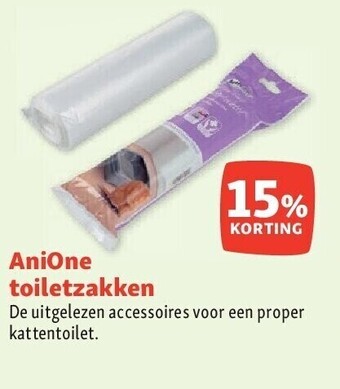 Maxi Zoo Anione toiletzakken aanbieding