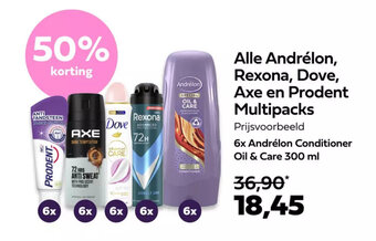 Plein.nl Alle Andrélon, Rexona, Dove, Axe en Prodent Multipacks aanbieding