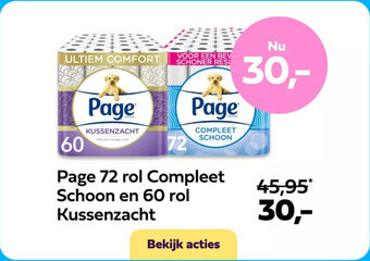 Plein.nl Page 72 rol Compleet Schoon en 60 rol Kussenzacht aanbieding
