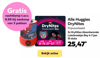 Alle Huggies DryNites