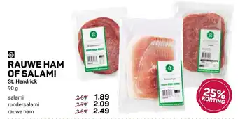 Rauwe Ham of Salami
