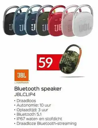 Jbl bluetooth speaker jblclip4