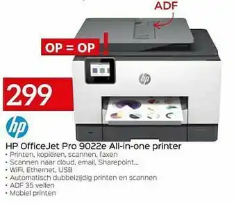 Selexion Hp officejet pro 9022e all-in-one printer aanbieding
