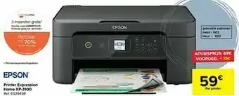 Carrefour Epson printer expression home xp-3100 aanbieding