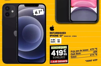 Electro Depot Refurbished iphone 12 aanbieding
