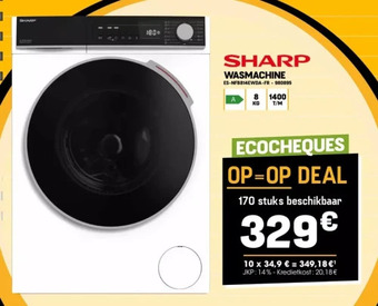 Electro Depot Sfarp wasmachine aanbieding