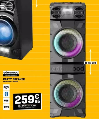 Electro Depot Party speaker aanbieding