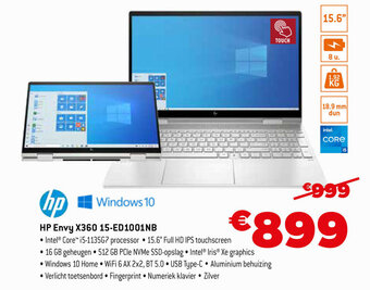 Expert HP Envy X360 15-ED1001NB aanbieding