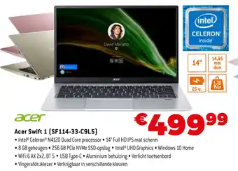 Expert Acer Swift 1 SF14-33-C9L5 aanbieding