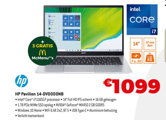 Expert HP Pavilion 14-DV0000NB aanbieding