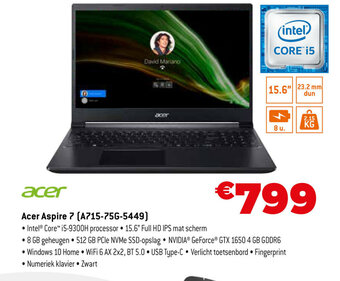 Expert Acer Aspire 7 A715-75G-5449 aanbieding
