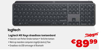 Logitech MX Keys draadloos toetsenbord