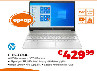 Expert HP 15S-EQ1292NB aanbieding
