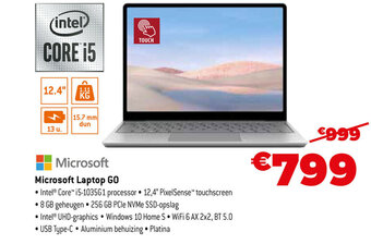 Expert Microsoft Laptop GO aanbieding