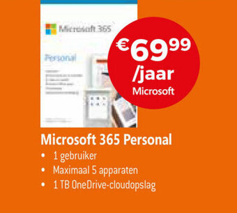 Expert Microsoft 365 Personal aanbieding