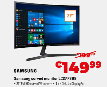 Expert Samsung curved monitor LC27F398 aanbieding