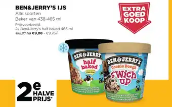 Jumbo Ben&jrry's ijs 438-465ml aanbieding