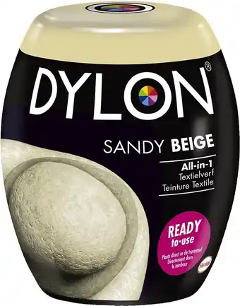 Dylon wasmachine textielverf pods - sandy beige - 350g