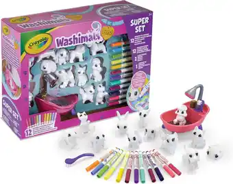 Bol.com Crayola washimals - deluxe play set - spel en cadeau voor kinderen aanbieding