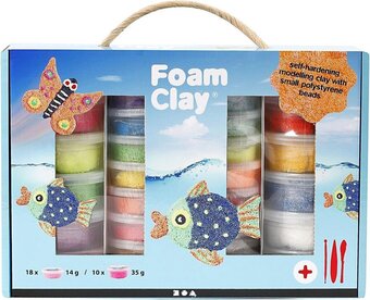 Bol.com Foam clay set, diverse kleuren, 1 set aanbieding