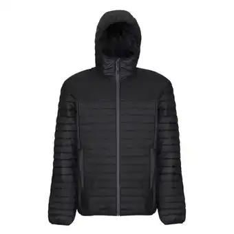 Decathlon Eerlijk gemaakt gewatteerd herenjack (zwart) aanbieding
