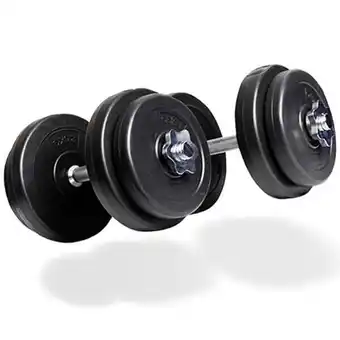 Decathlon Dumbbell set - halterset - verstelbaar - 2 x 10kg aanbieding