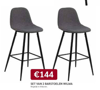 Set van 2 barstoelen wilma