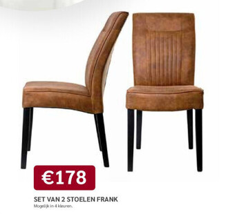 Crack Set van 2 stoelen frank aanbieding