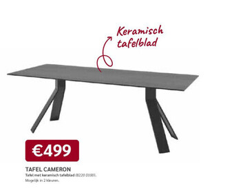 Crack Tafel cameron aanbieding