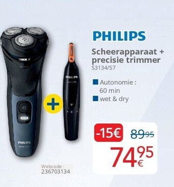 Eldi Scheerapparaat + precisie trimmer aanbieding