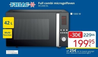 Eldi Full combi microgolfoven 42l aanbieding
