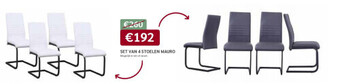 Set van 4 stoelen mauro