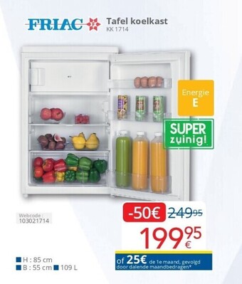Eldi Tafel koelkast aanbieding